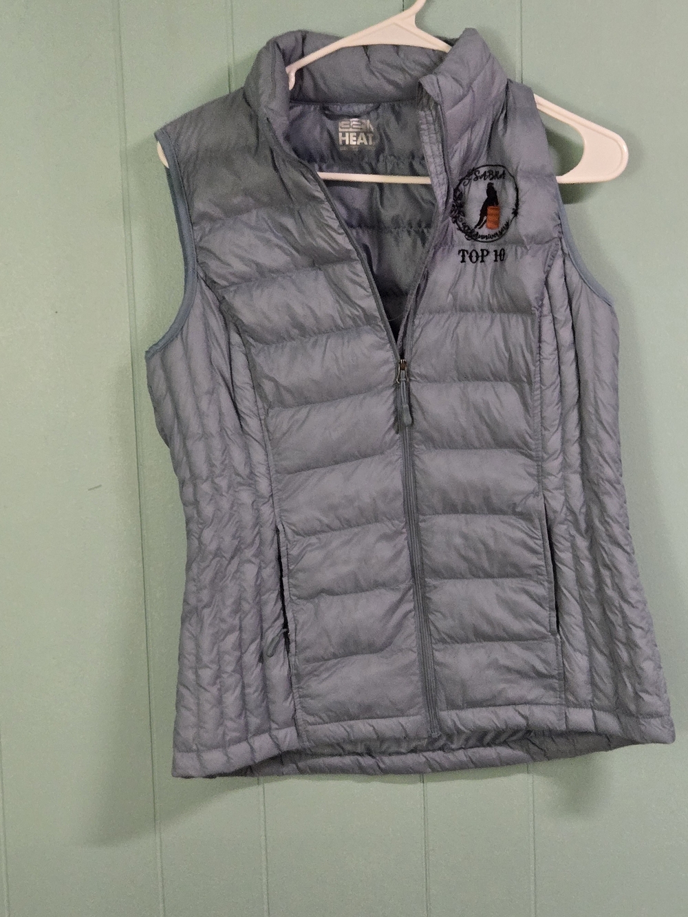32 Degrees Light Gray Quilted Puffer Vest